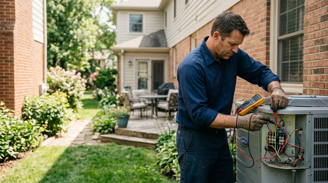 HVAC technician working near Goode, VA